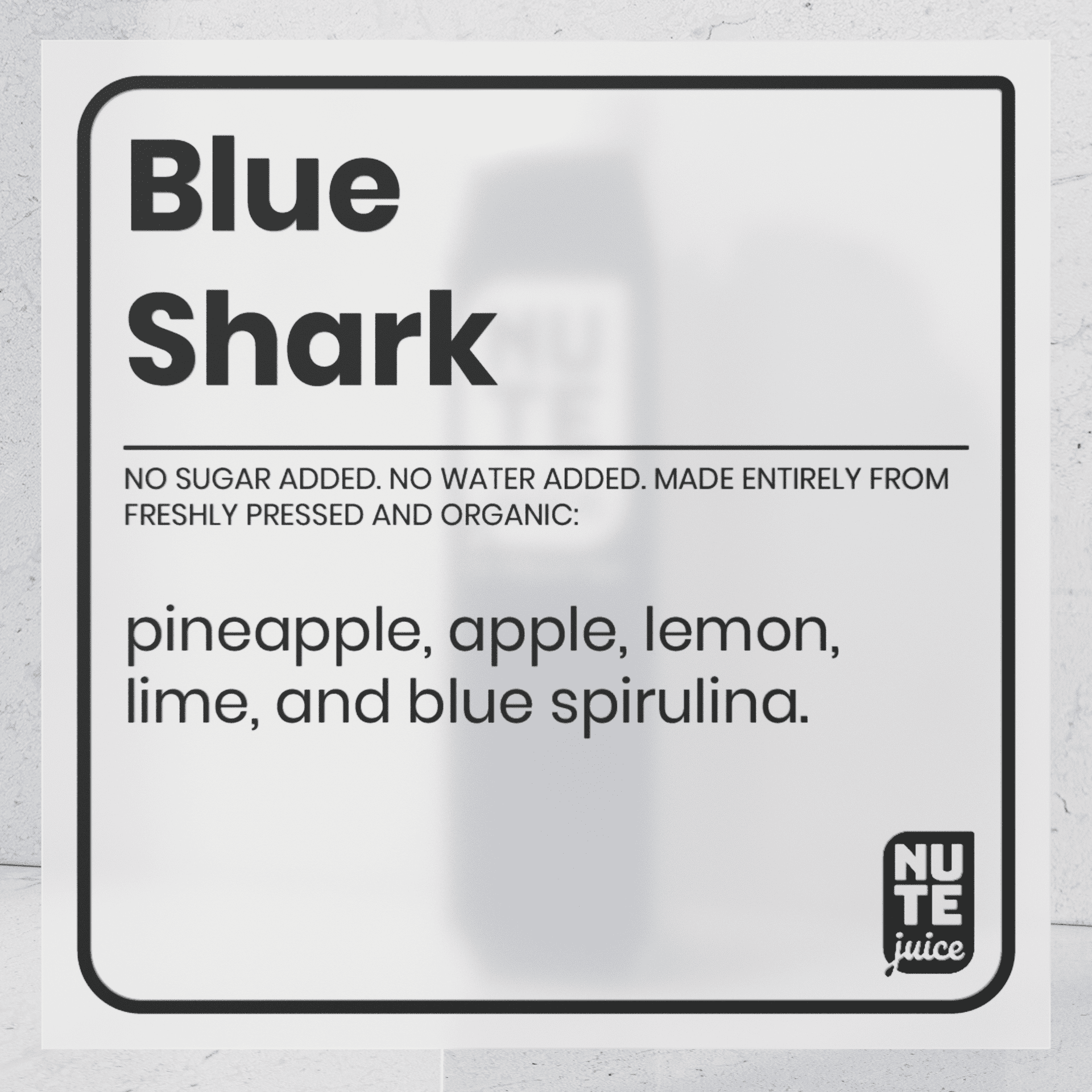 Blue shark ingredients