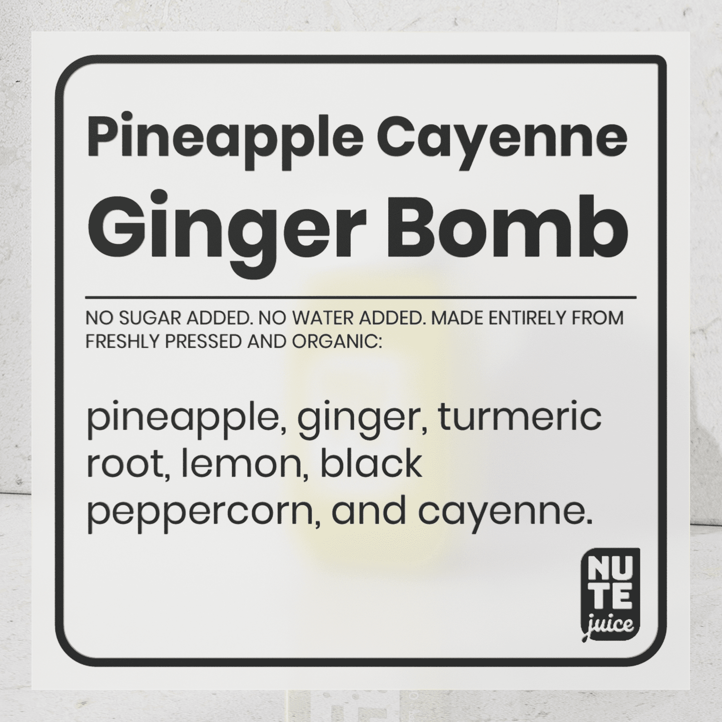 Pineapple Cayenne Ginger Bomb