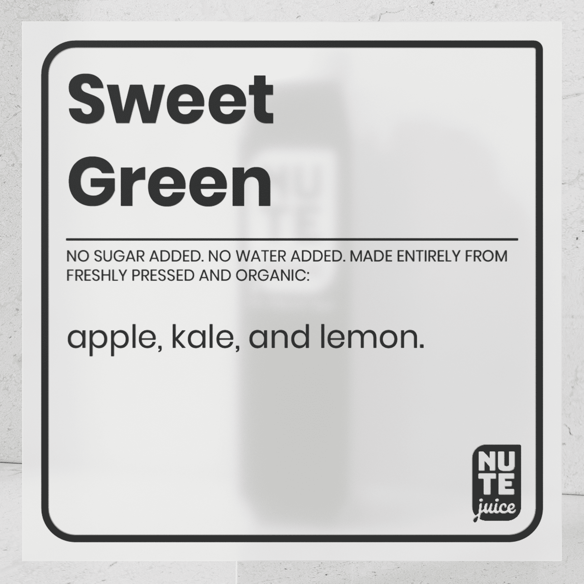 sweet green ingredients