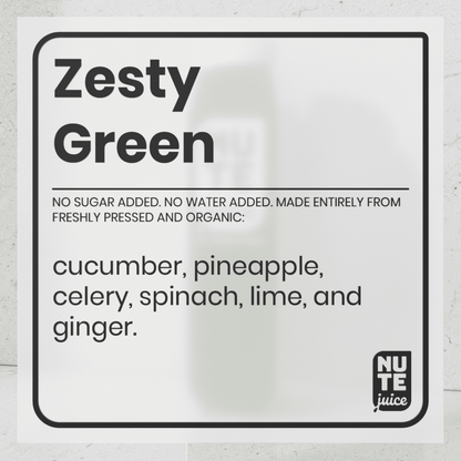 zesty green cleanse ingredients